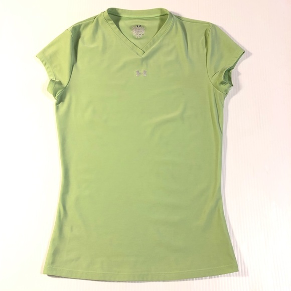 Under Armour Green V-Neck Tee M - Picture 6 of 9